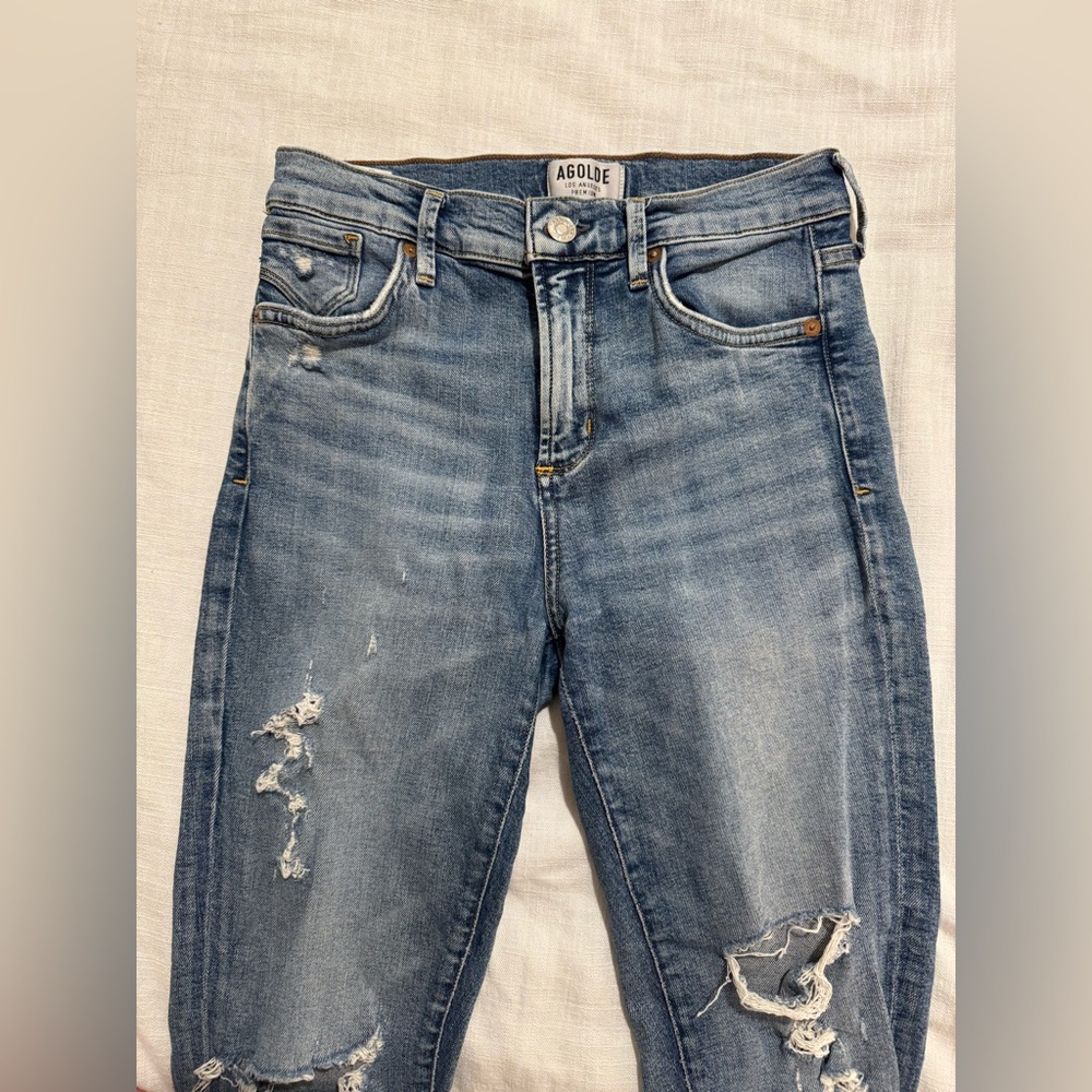 AGOLDE distressed skinny jeans